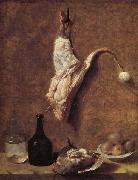 Jean Baptiste Oudry Still Life with Calf's Leg France oil painting artist